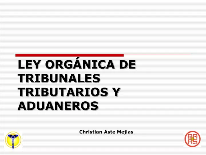 ley org nica de tribunales tributarios y aduaneros