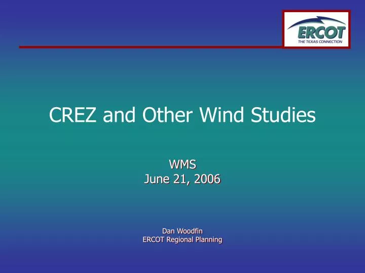 crez and other wind studies