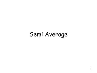 semi average
