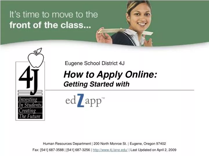 how to apply online getting started with