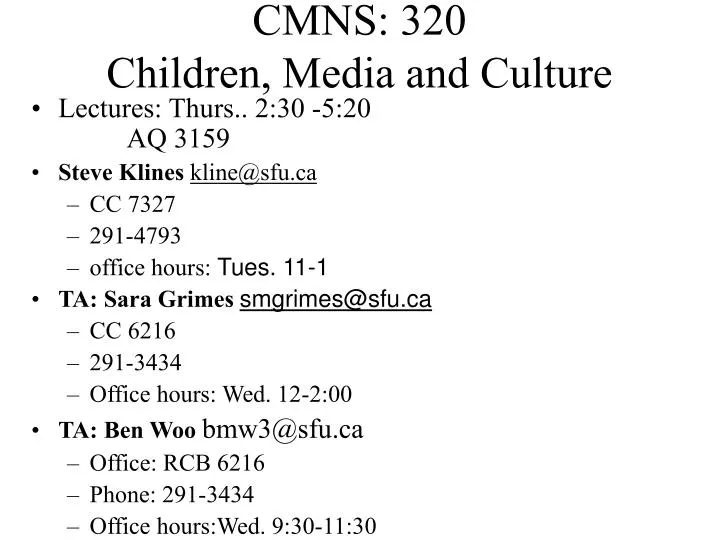cmns 320 children media and culture