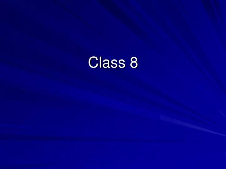 class 8