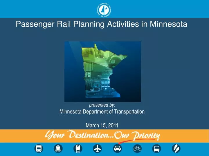 passenger rail planning activities in minnesota