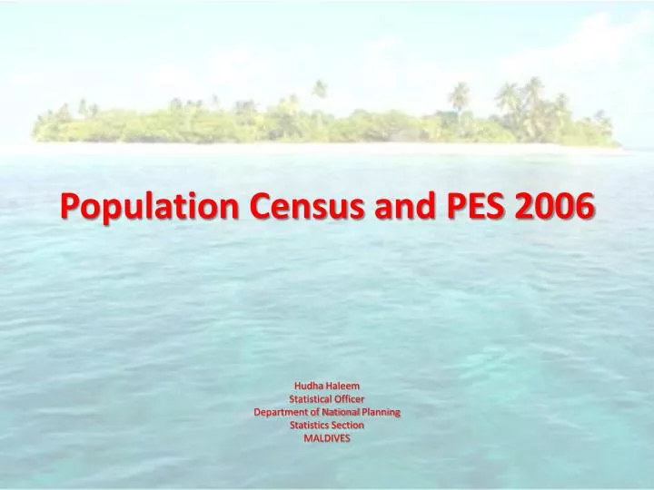 population census and pes 2006