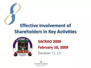 Effective Involvement of Shareholders in Key Activities