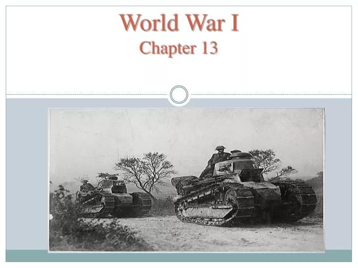 world war i chapter 13
