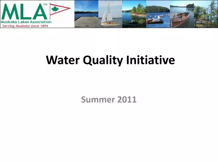 water quality initiative