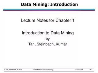 data mining introduction