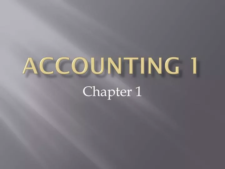 accounting 1