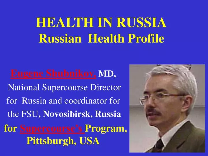 health in russia russian health profile