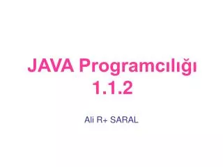 JAVA Programc?l??? 1.1.2