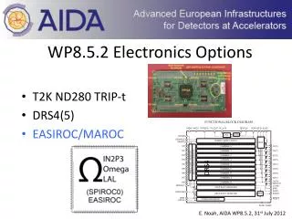 WP8.5.2 Electronics Options