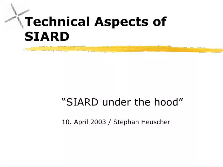technical aspects of siard