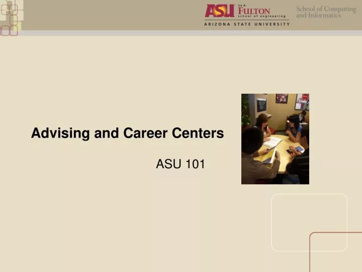 advising and career centers