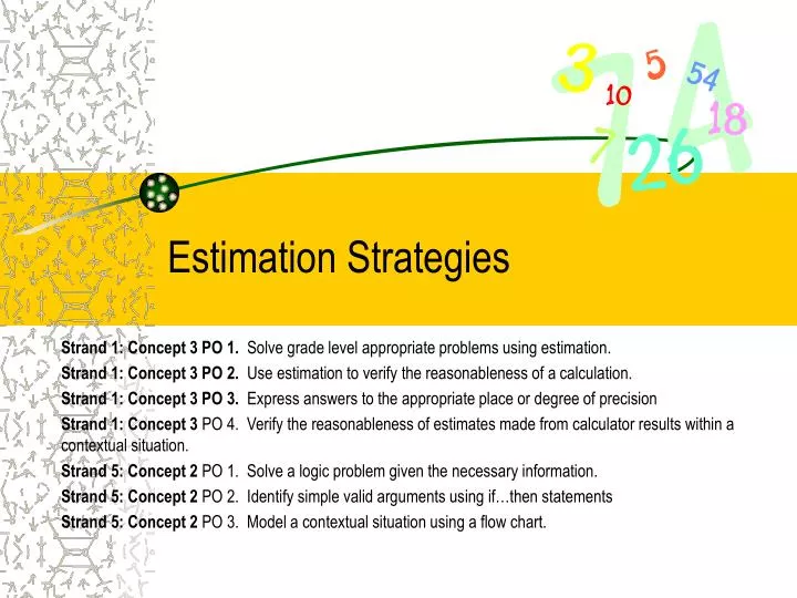 estimation strategies
