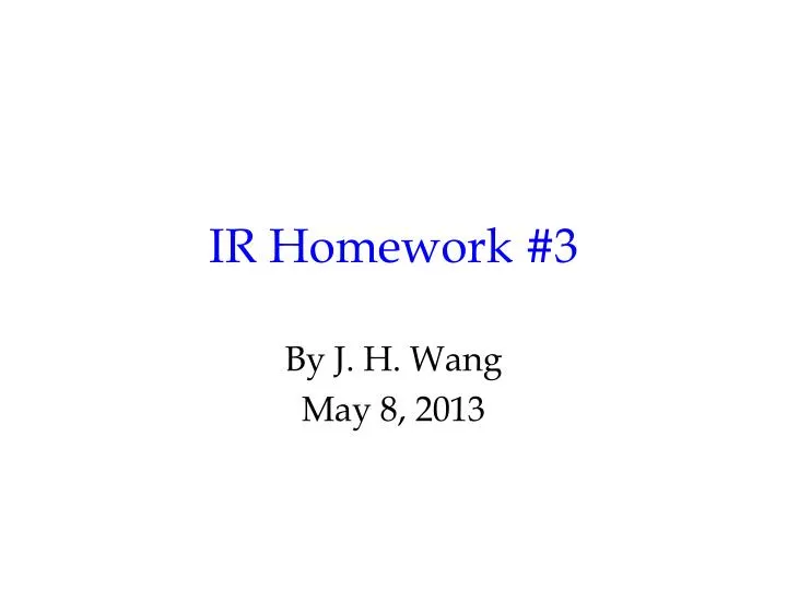 ir homework 3