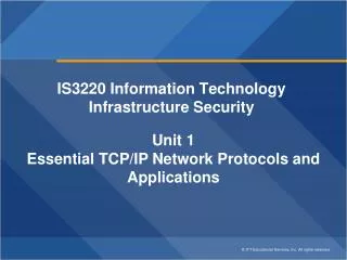 is3220 information technology infrastructure security