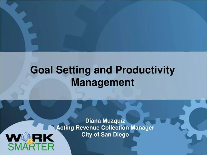 goal setting and productivity management