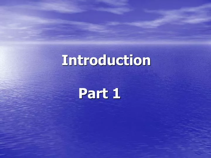 introduction