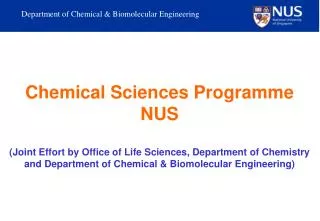 Department of Chemical &amp; Biomolecular Engineering