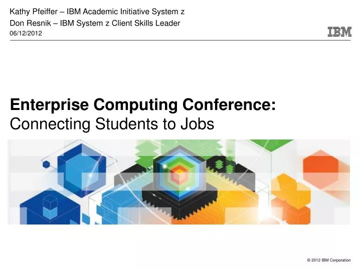 enterprise computing conference connecting students to jobs