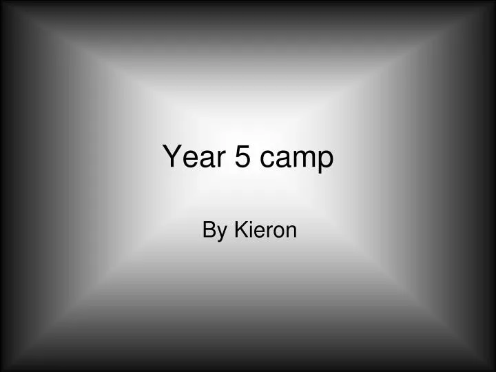 year 5 camp