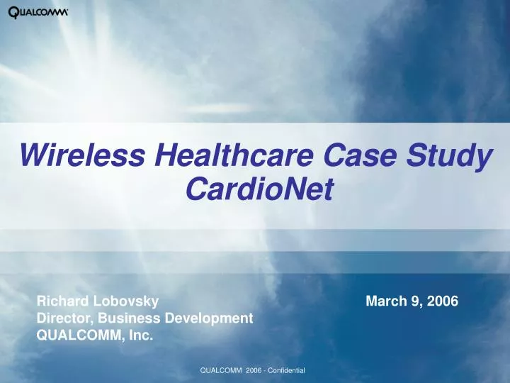 wireless healthcare case study cardionet