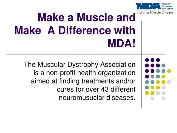 make a muscle and make a difference with mda