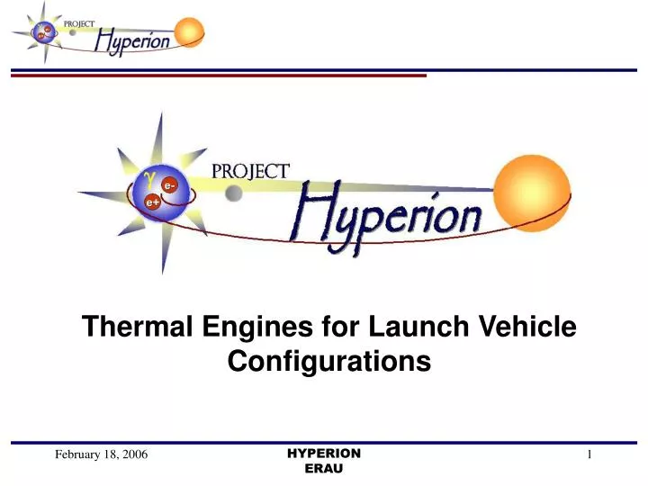 thermal engines for launch vehicle configurations