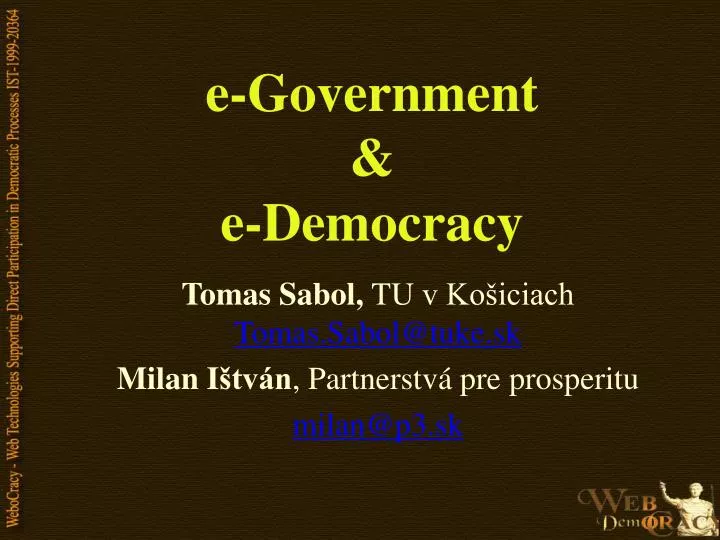 e government e democracy