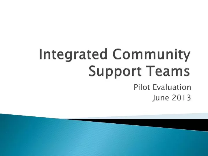 integrated community support teams