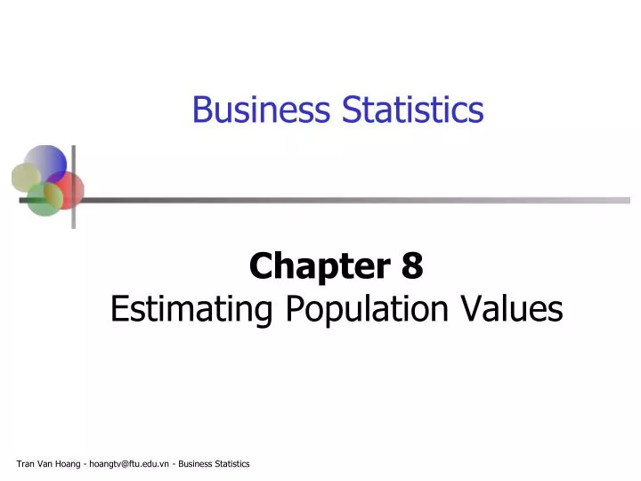 chapter 8 estimating population values