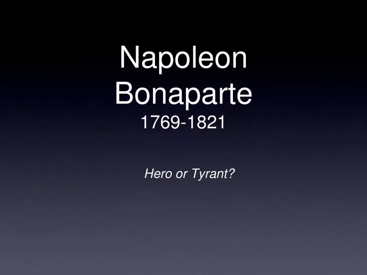 napoleon bonaparte 1769 1821