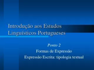 introdu o aos estudos lingu sticos portugueses