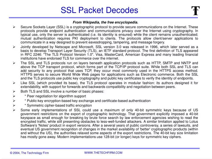 ssl packet decodes