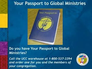 Your Passport to Global Ministries