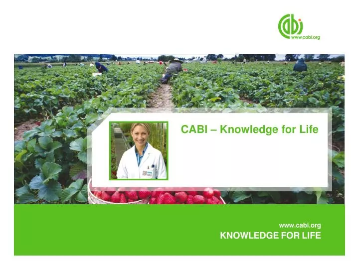 cabi knowledge for life