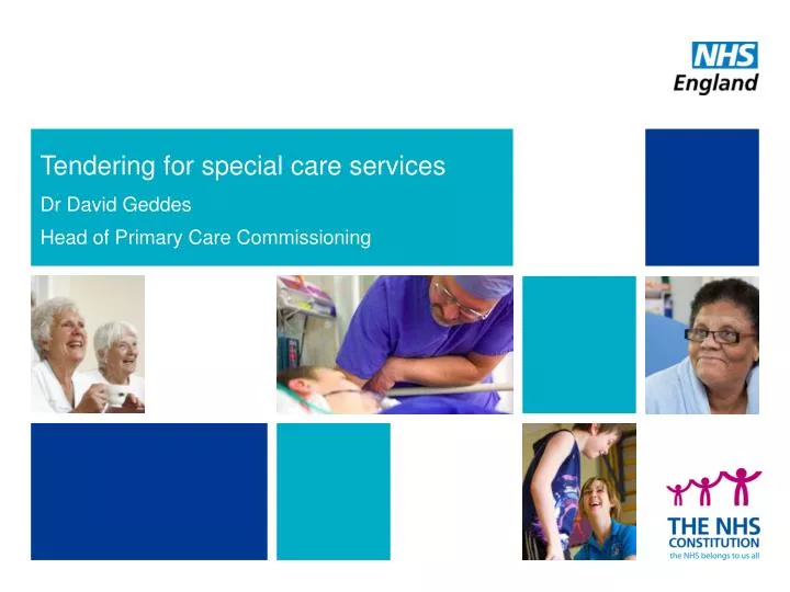 tendering for special care services
