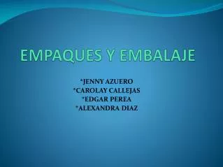empaques y embalaje