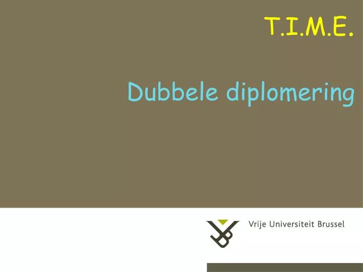 dubbele diplomering