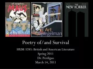 Poetry of/and Survival