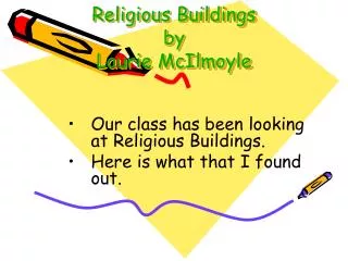Religious Buildings by Laurie McIlmoyle