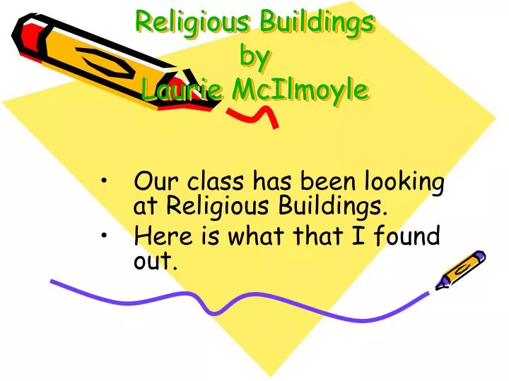 religious buildings by laurie mcilmoyle