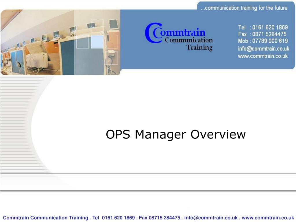 PPT - OPS Manager Overview PowerPoint Presentation, free download - ID ...