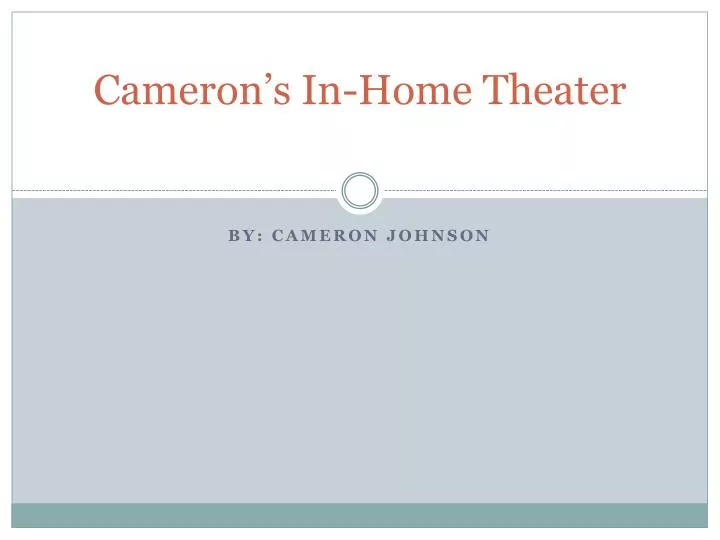 cameron s in home theater
