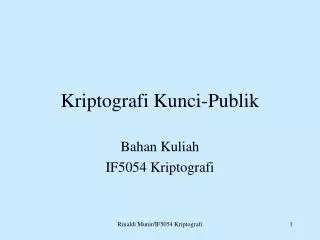 kriptografi kunci publik
