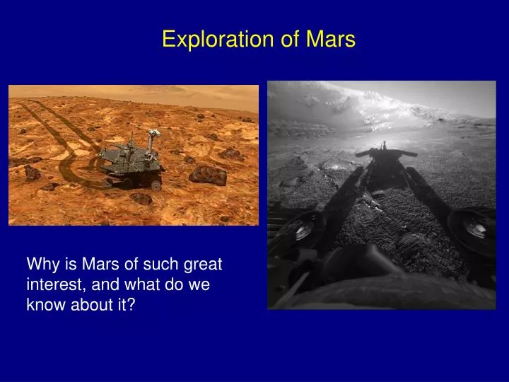 exploration of mars