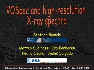 VOSpec and high-resolution X-ray spectra