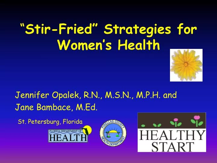 stir fried strategies for women s health