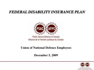 FEDERAL DISABILITY INSURANCE PLAN